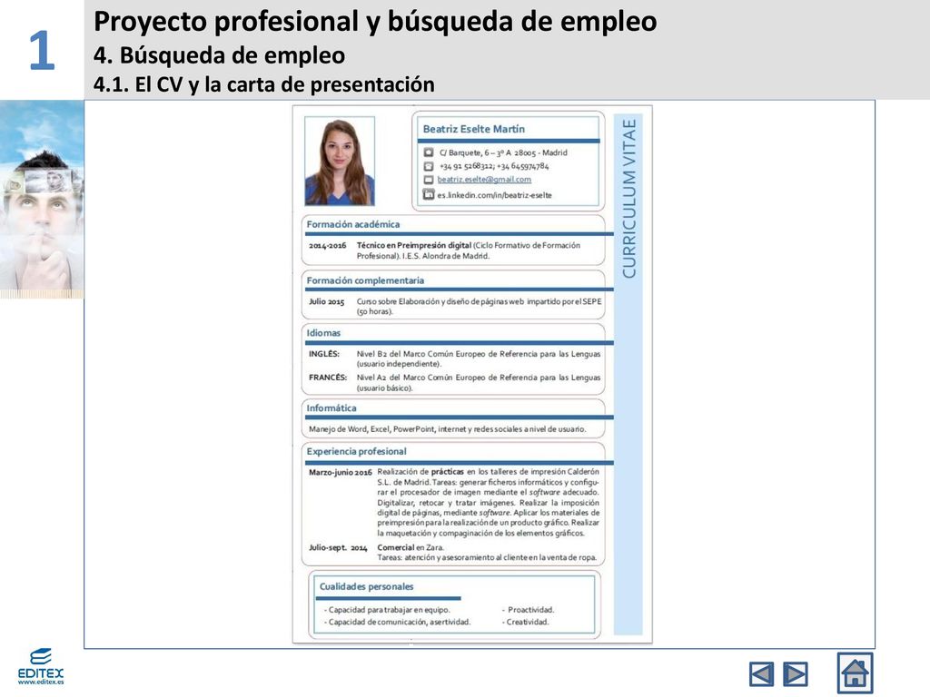 1 Proyecto profesional y búsqueda de empleo 4. Búsqueda de empleo