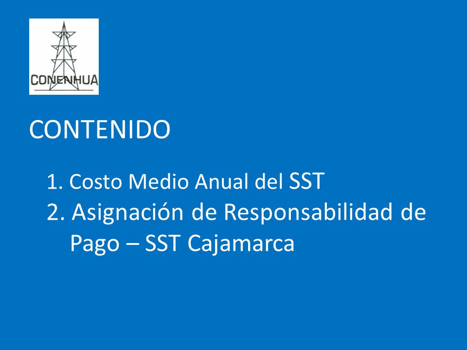 CONTENIDO 2. Asignación de Responsabilidad de Pago – SST Cajamarca