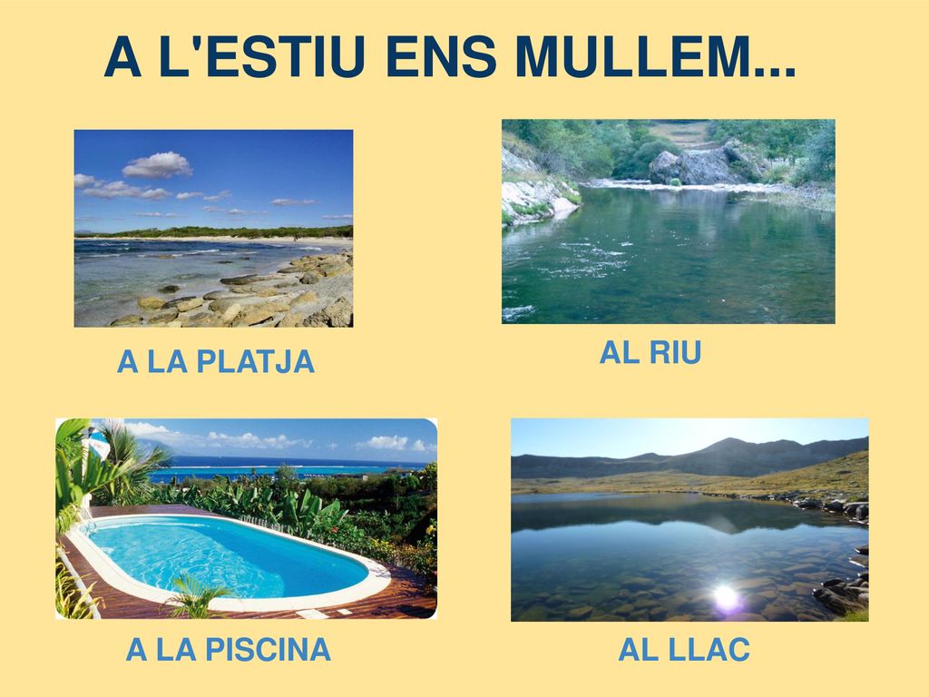 A L ESTIU ENS MULLEM... AL RIU A LA PLATJA A LA PISCINA AL LLAC