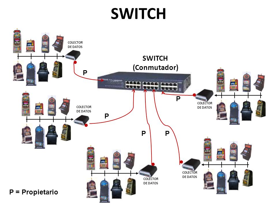 SWITCH SWITCH (Conmutador) P P P P P P = Propietario COLECTOR DE DATOS