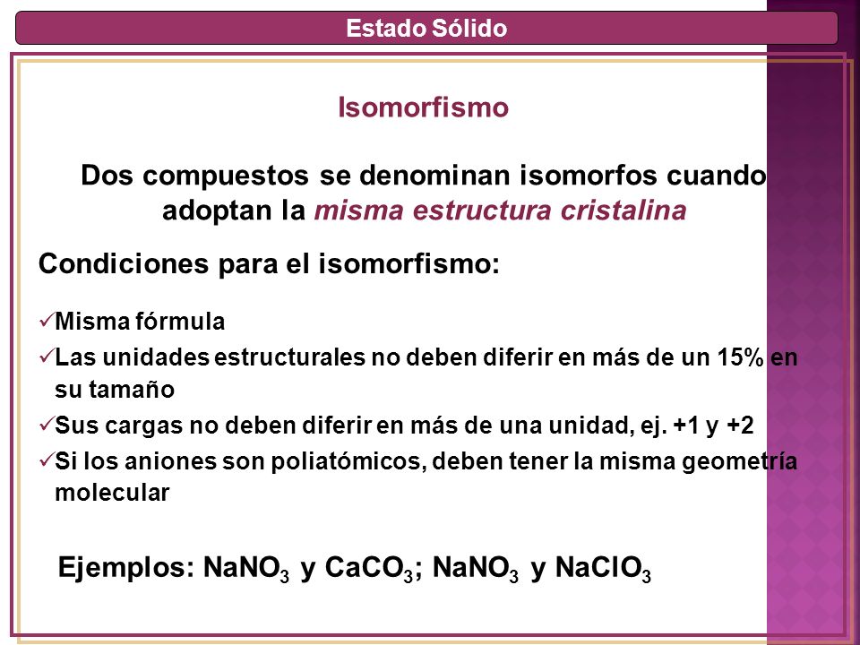 Dos compuestos se denominan isomorfos cuando