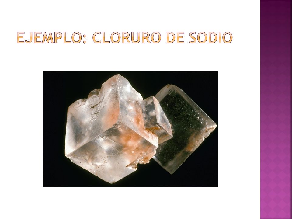 Ejemplo: Cloruro de Sodio