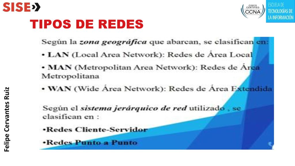 TIPOS DE REDES Felipe Cervantes Ruiz