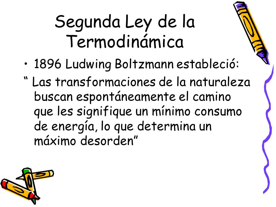 Segunda Ley de la Termodinámica