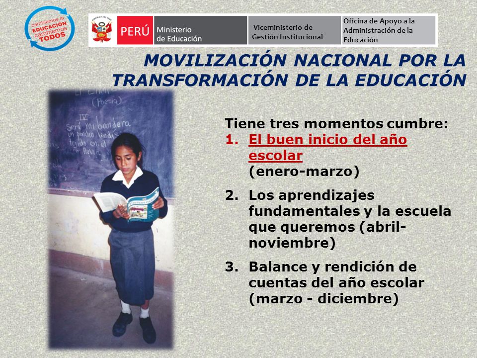 Movilización Nacional por la Transformación de la Educación