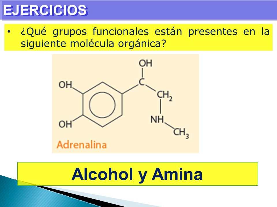 Alcohol y Amina EJERCICIOS
