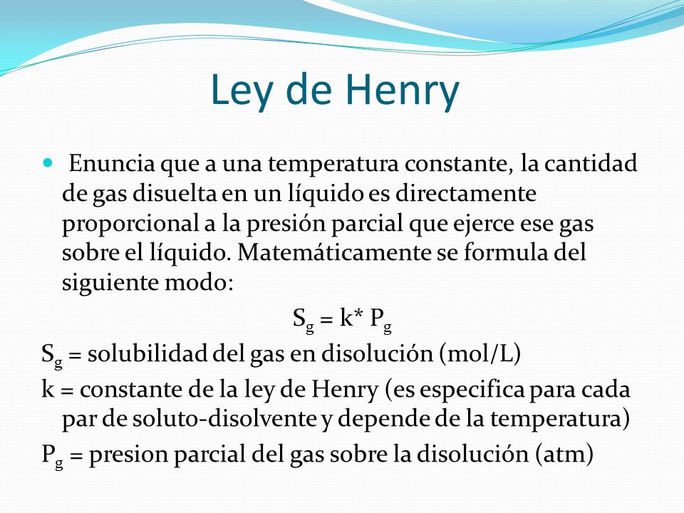 Ley de Henry
