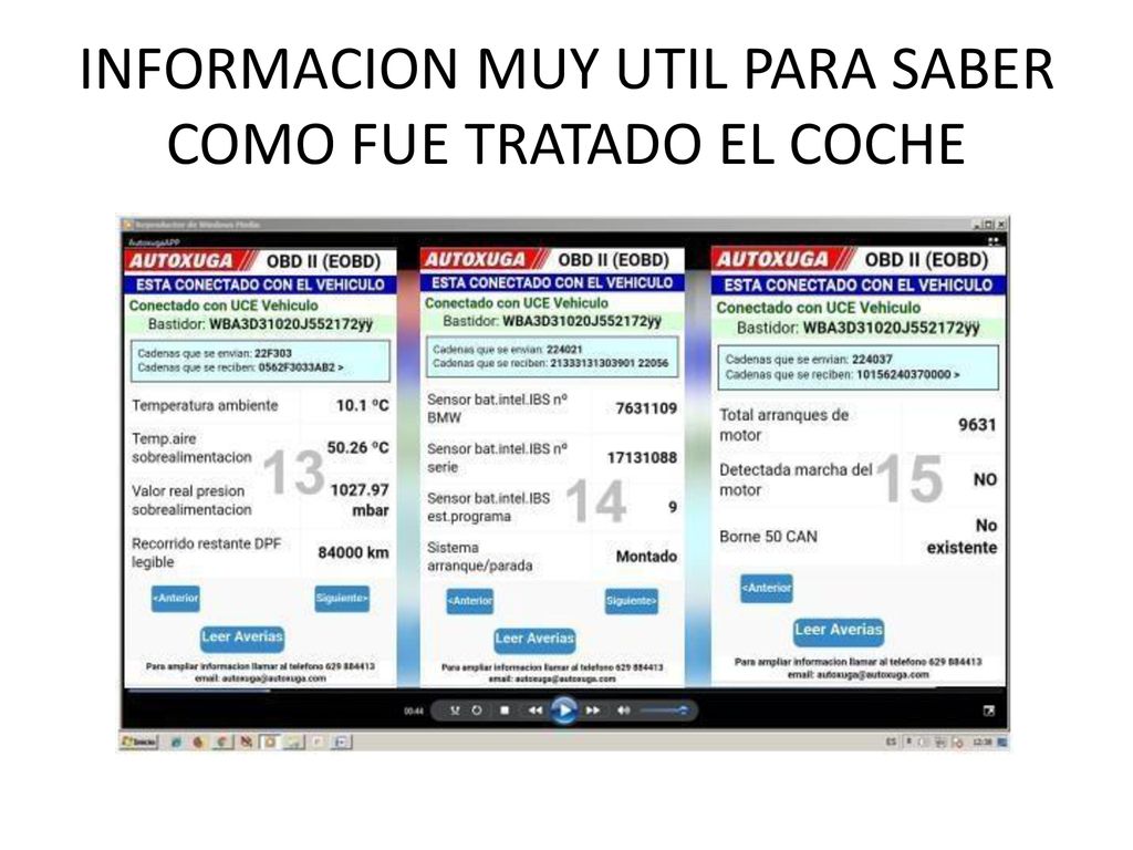 INFORMACION MUY UTIL PARA SABER COMO FUE TRATADO EL COCHE
