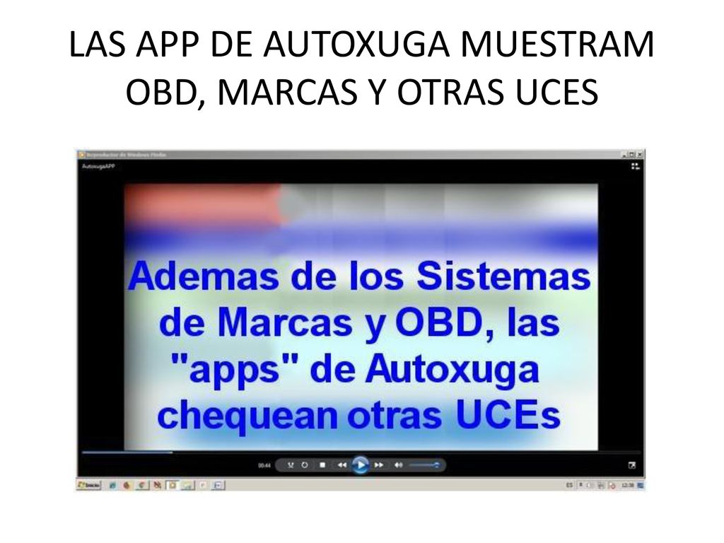 LAS APP DE AUTOXUGA MUESTRAM OBD, MARCAS Y OTRAS UCES