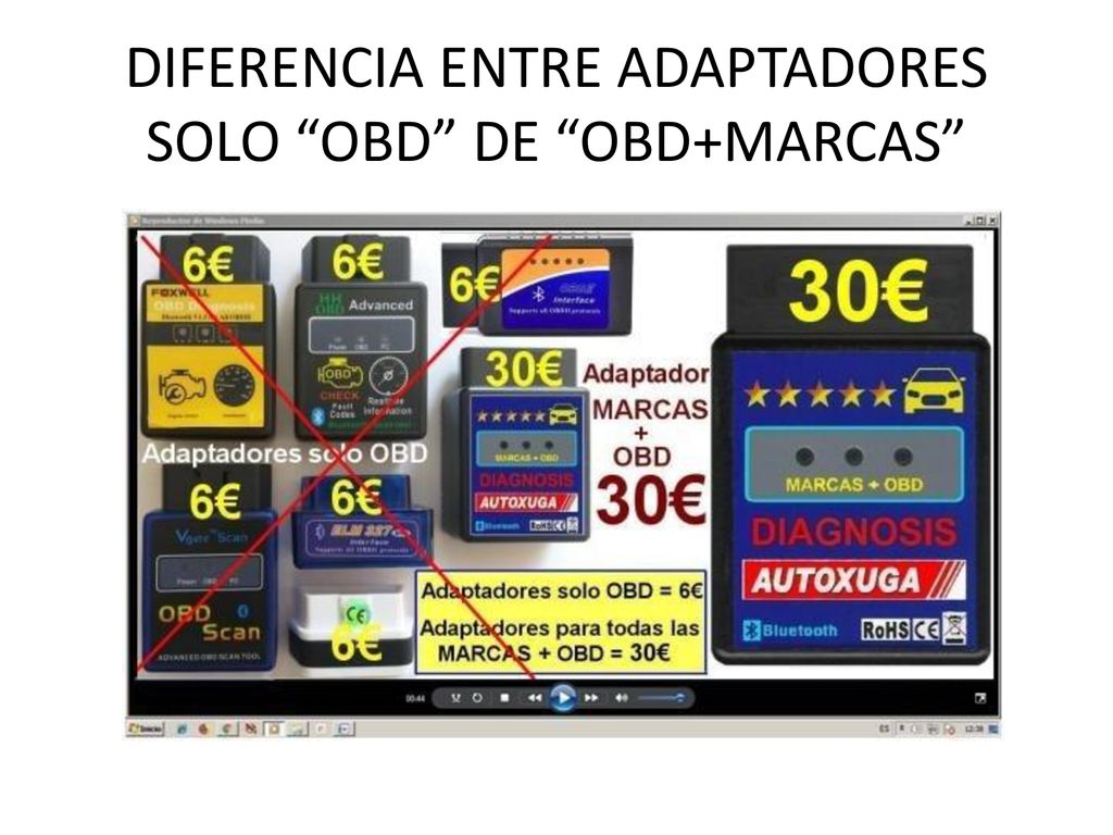 DIFERENCIA ENTRE ADAPTADORES SOLO OBD DE OBD+MARCAS