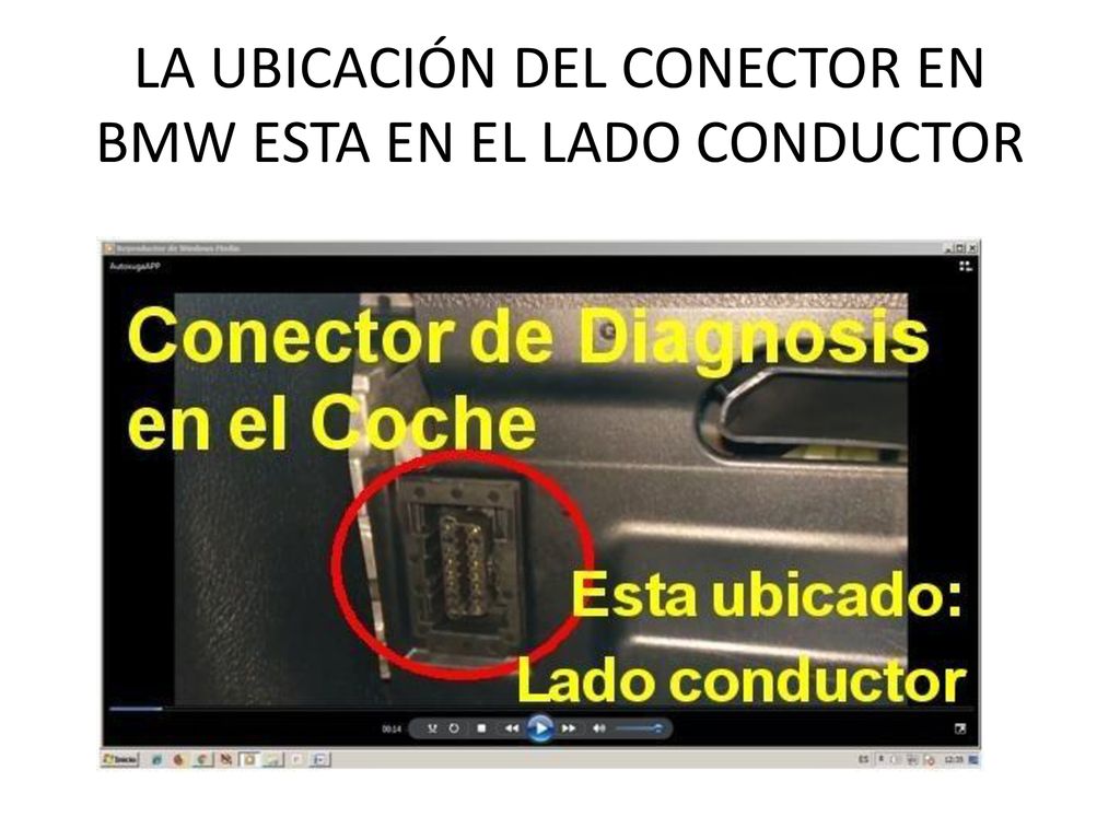LA UBICACIÓN DEL CONECTOR EN BMW ESTA EN EL LADO CONDUCTOR