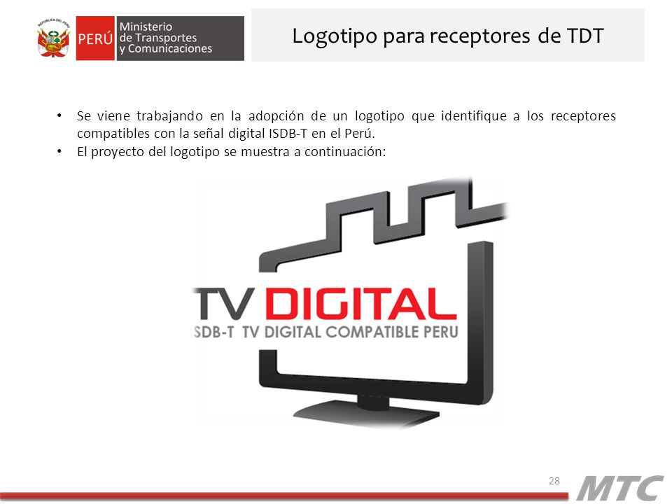 Logotipo para receptores de TDT