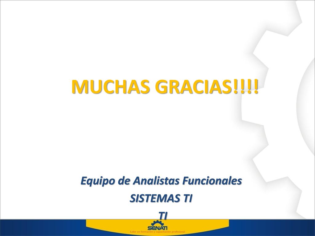 Equipo de Analistas Funcionales SISTEMAS TI TI