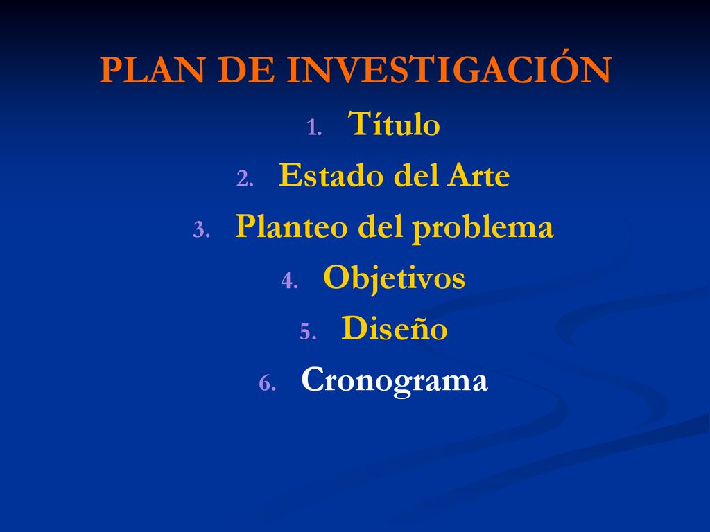PLAN DE INVESTIGACIÓN Título Estado del Arte Planteo del problema