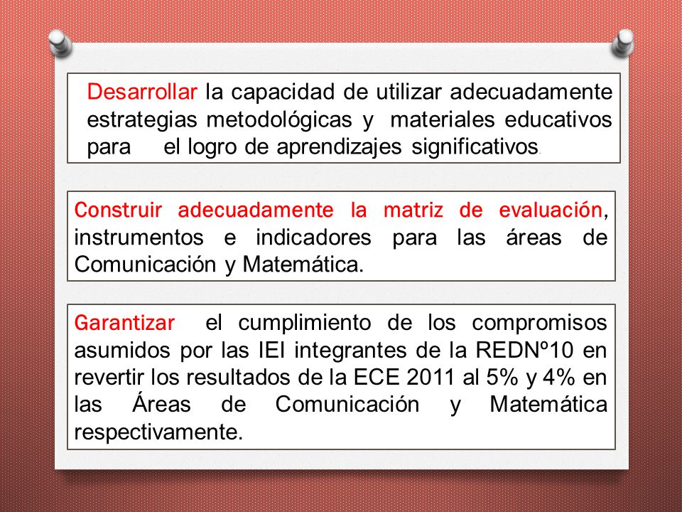 Desarrollar la capacidad de utilizar adecuadamente estrategias metodológicas y materiales educativos para el logro de aprendizajes significativos.