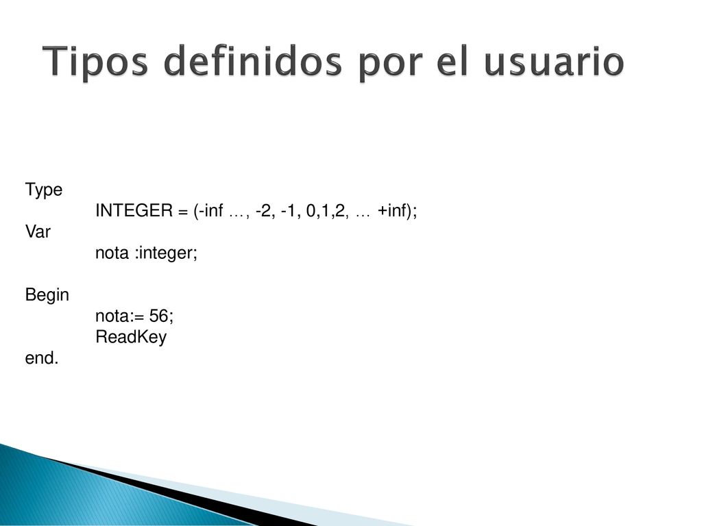 Tipos definidos por el usuario