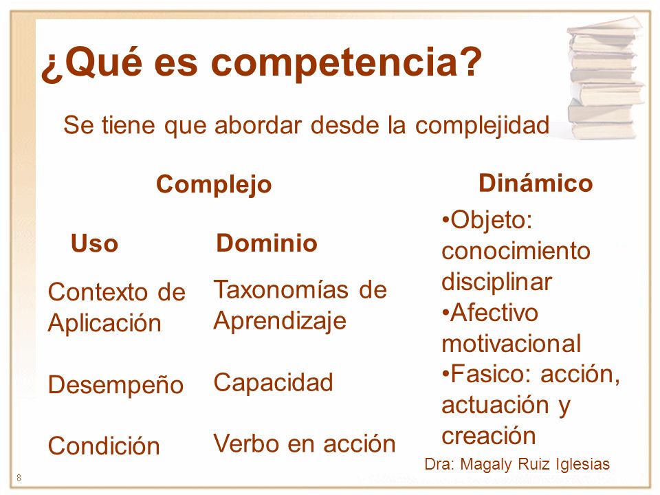 ¿Qué es competencia Se tiene que abordar desde la complejidad