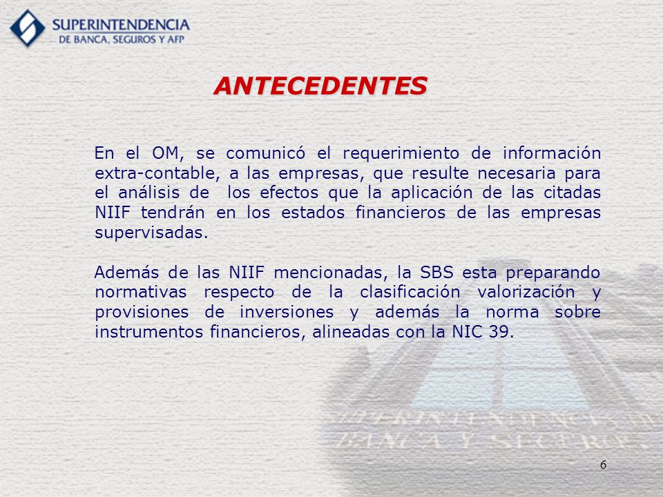 ANTECEDENTES