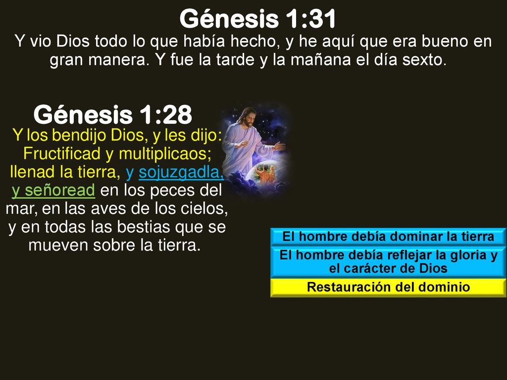 Génesis 1:31 Y vio Dios todo lo que había hecho, y he aquí que era bueno en gran manera. Y fue la tarde y la mañana el día sexto.