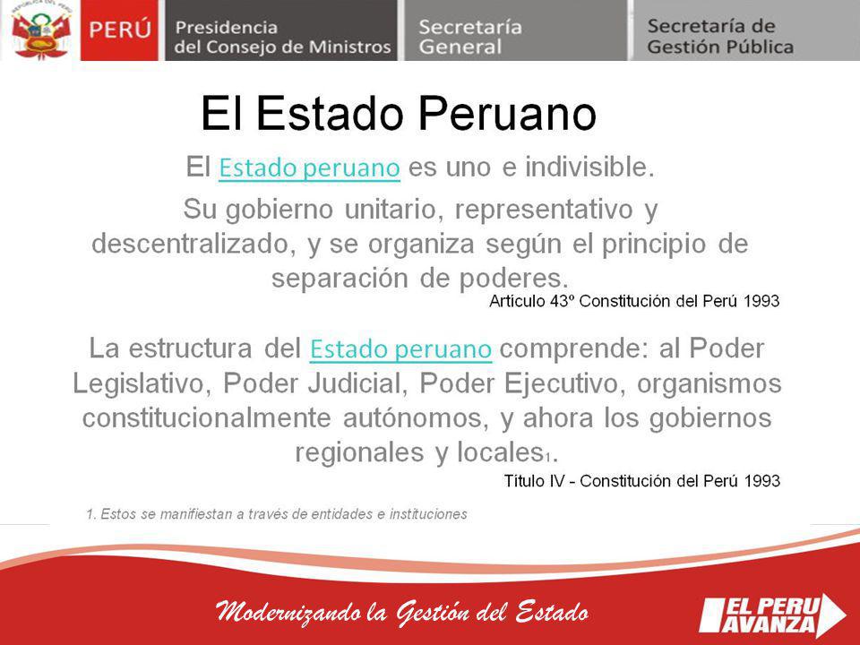 Modernizando la Gestión del Estado