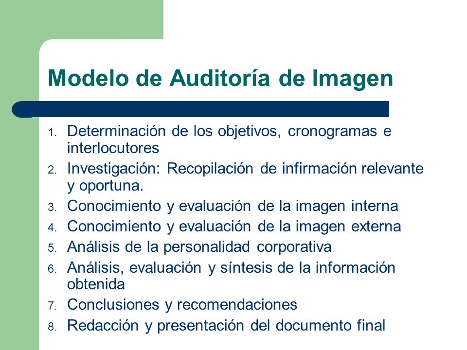 Modelo de Auditoría de Imagen