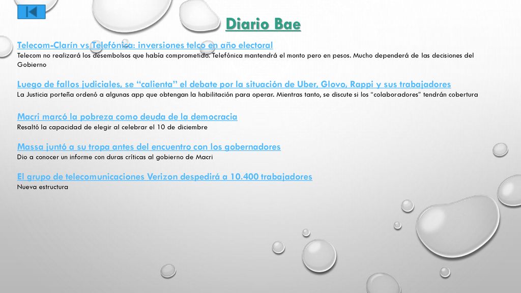 Diario Bae Telecom-Clarín vs Telefónica: inversiones telco en año electoral.