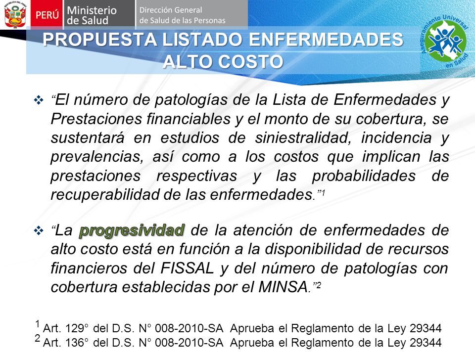 PROPUESTA LISTADO ENFERMEDADES ALTO COSTO
