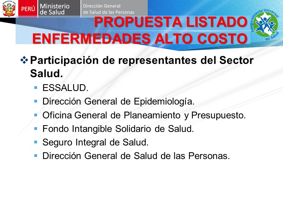 PROPUESTA LISTADO ENFERMEDADES ALTO COSTO