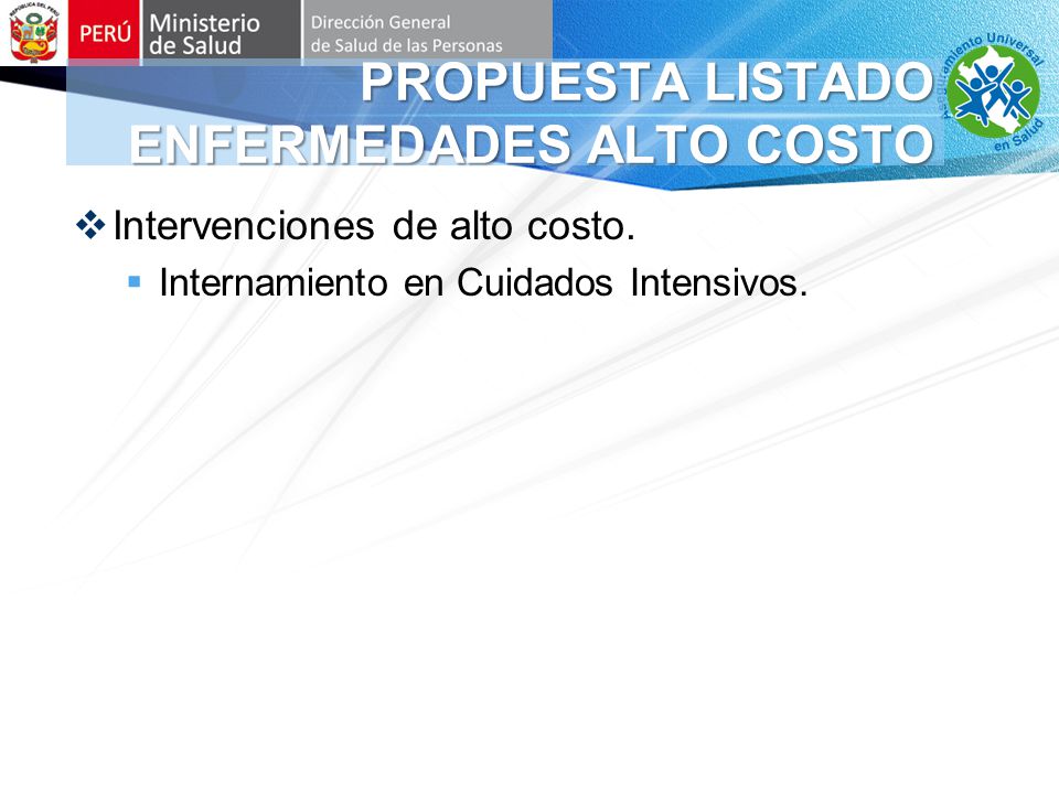 PROPUESTA LISTADO ENFERMEDADES ALTO COSTO
