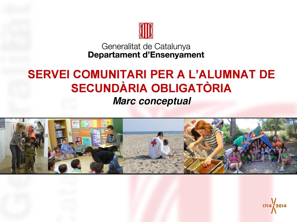 SERVEI COMUNITARI PER A L’ALUMNAT DE SECUNDÀRIA OBLIGATÒRIA Marc conceptual
