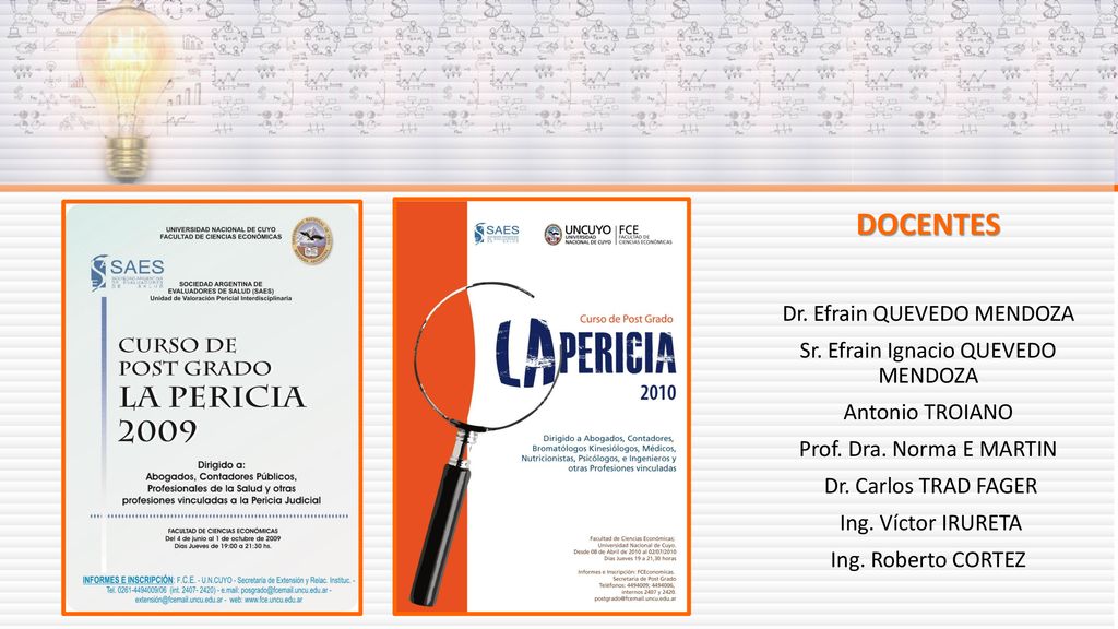 DOCENTES Dr. Efrain QUEVEDO MENDOZA Sr. Efrain Ignacio QUEVEDO MENDOZA