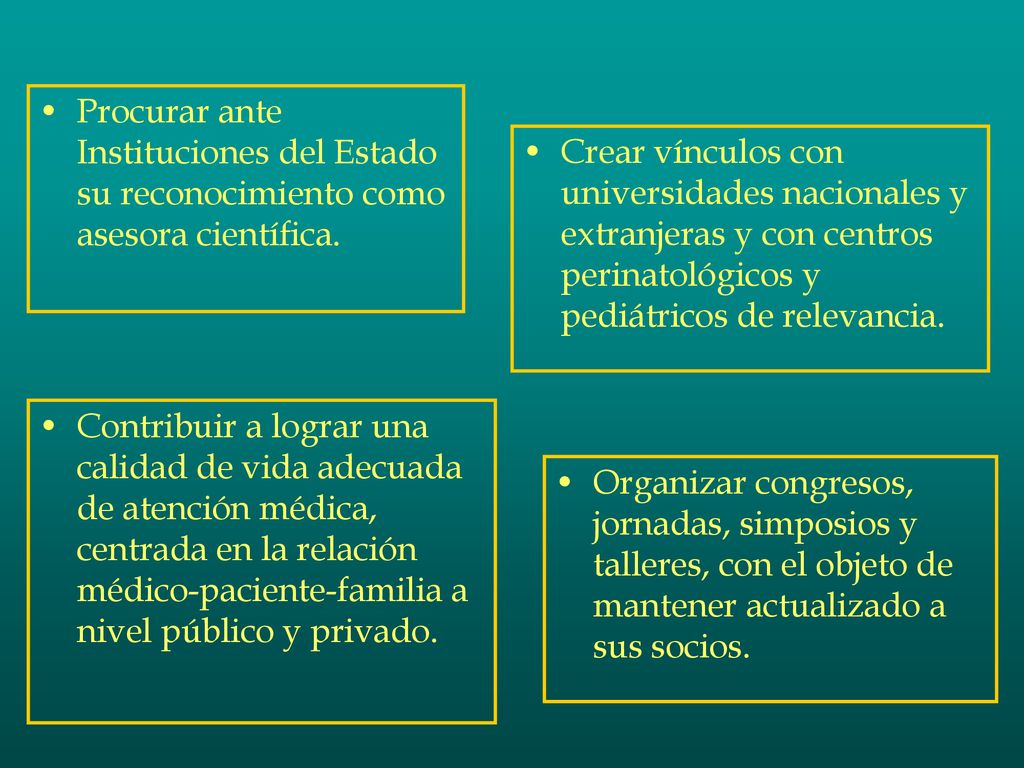 Procurar ante Instituciones del Estado su reconocimiento como asesora científica.