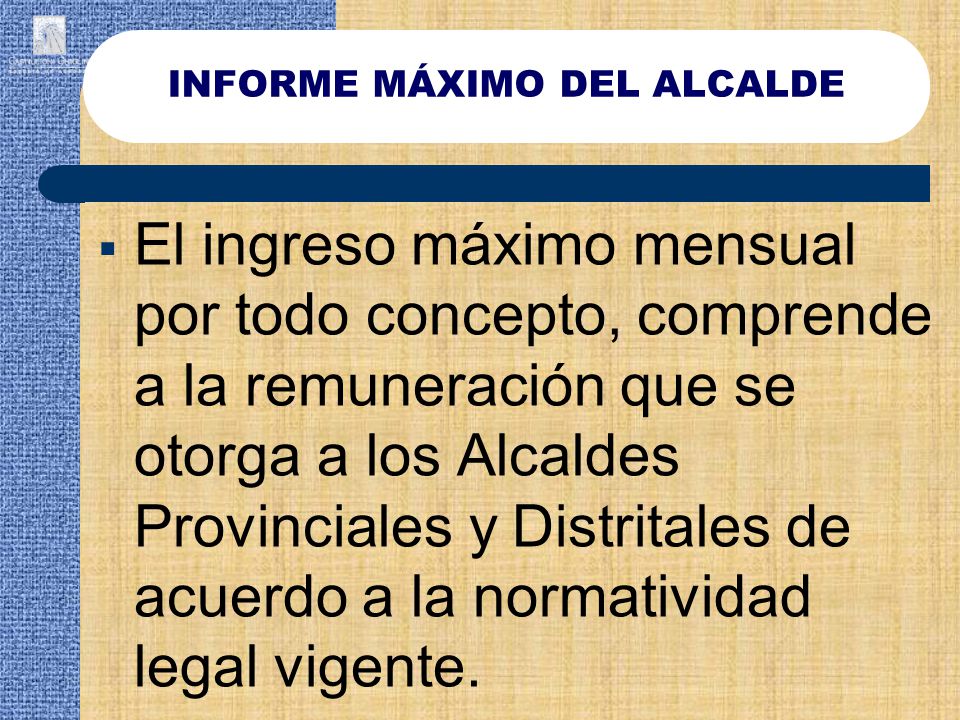 INFORME MÁXIMO DEL ALCALDE