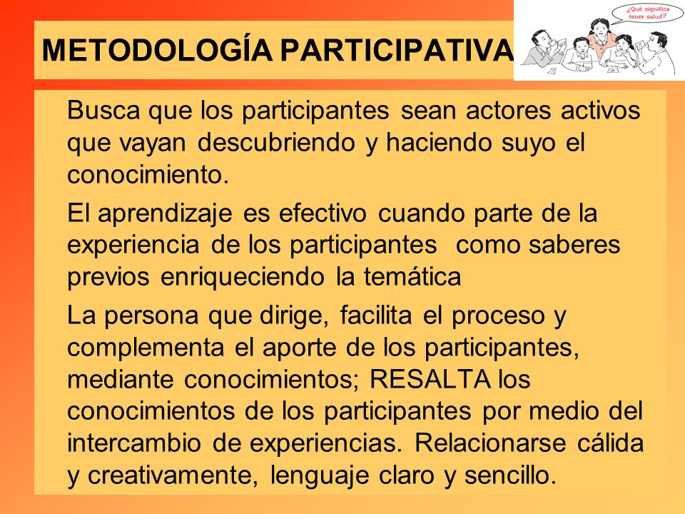METODOLOGÍA PARTICIPATIVA
