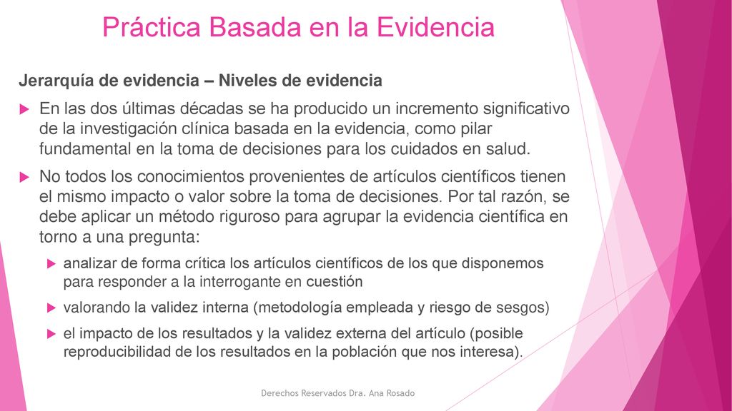 Práctica Basada En La Evidencia - Ppt Descargar