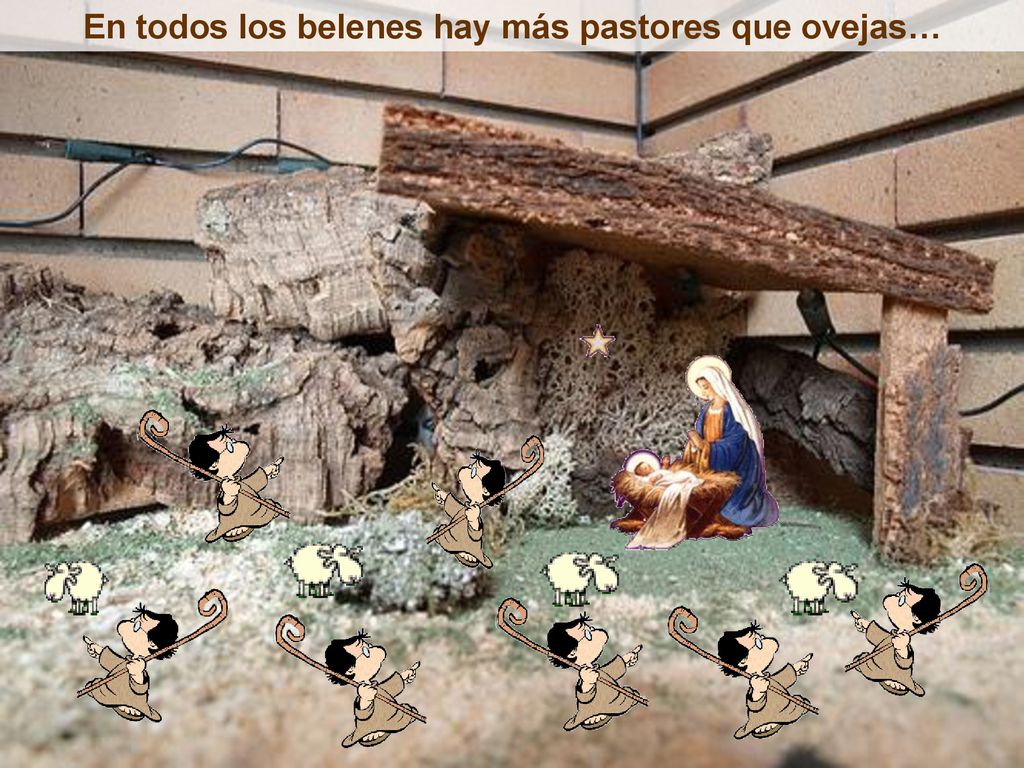 En todos los belenes hay más pastores que ovejas…