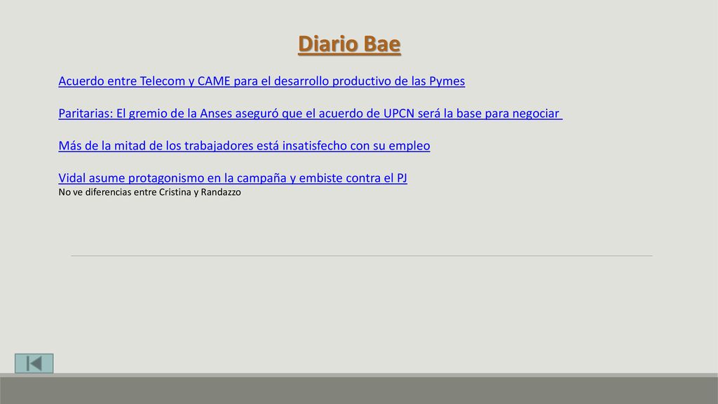 Diario Bae Acuerdo entre Telecom y CAME para el desarrollo productivo de las Pymes.