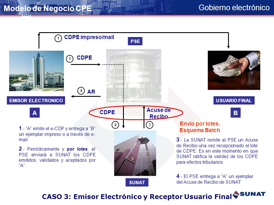 CASO 3: Emisor Electrónico y Receptor Usuario Final