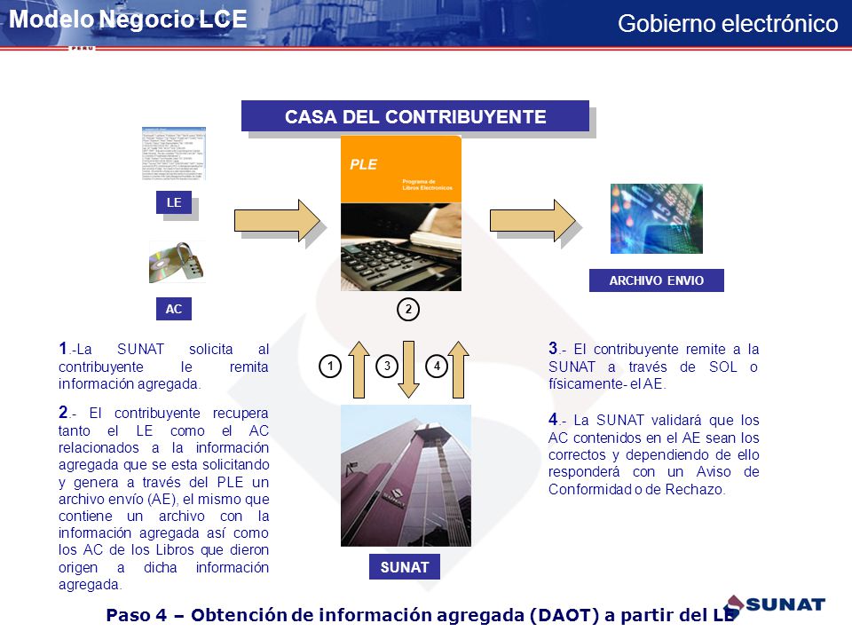Paso 4 – Obtención de información agregada (DAOT) a partir del LE