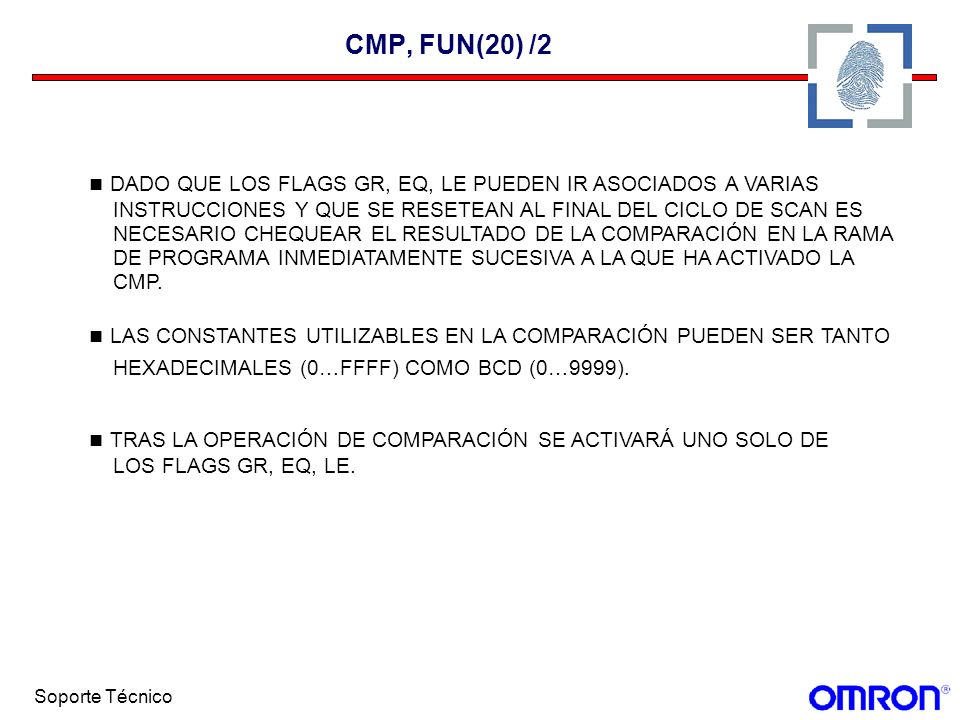 DADO QUE LOS FLAGS GR, EQ, LE PUEDEN IR ASOCIADOS A VARIAS