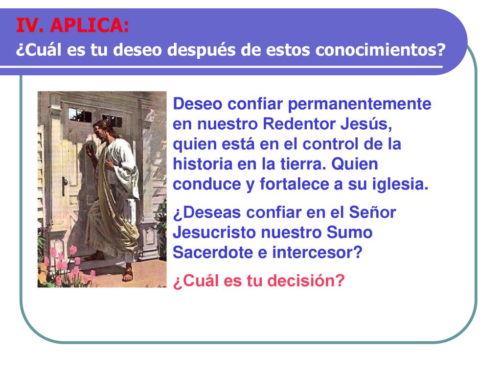 IV. APLICA: ¿Cuál es tu deseo después de estos conocimientos