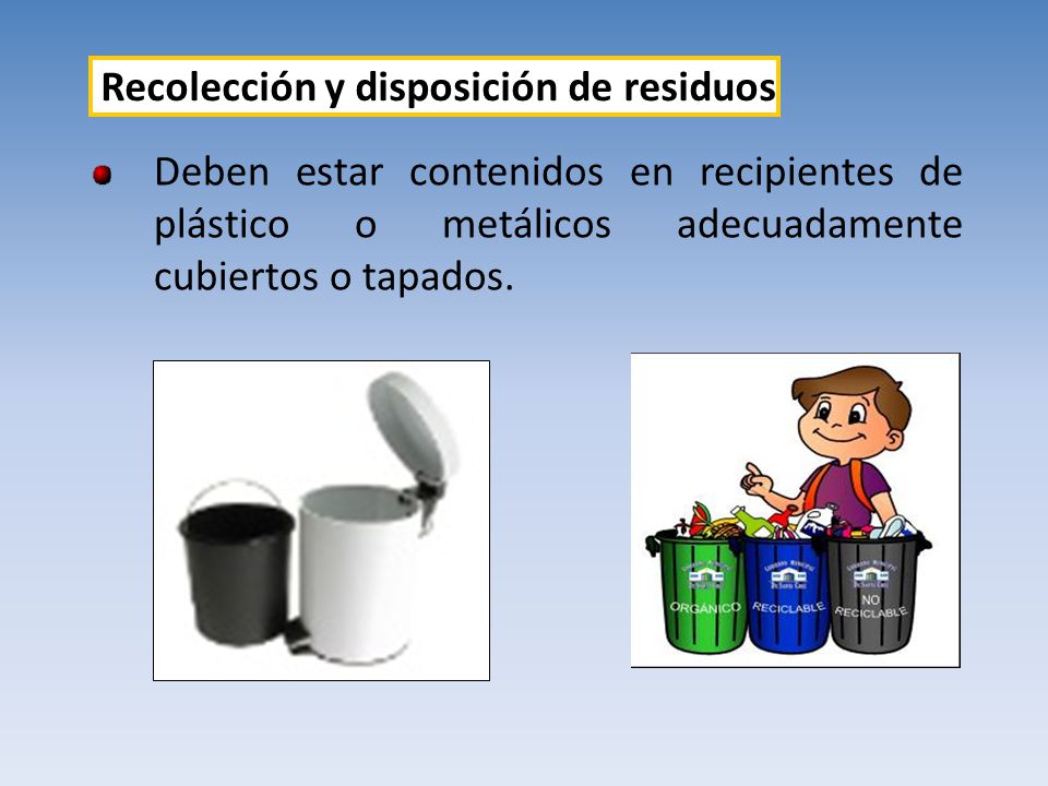 Recolección y disposición de residuos
