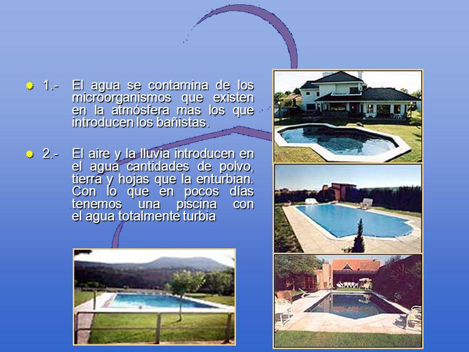 1. -. El agua se contamina de los. microorganismos que existen