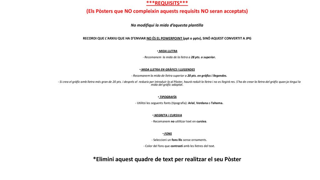 *Elimini aquest quadre de text per realitzar el seu Pòster