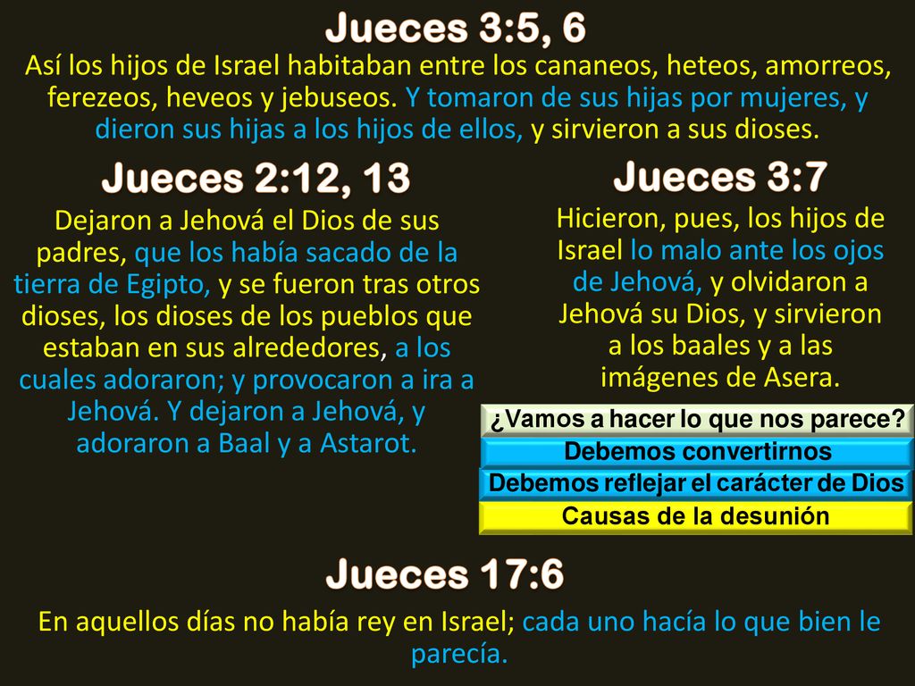 ¿Vamos a hacer lo que nos parece Debemos reflejar el carácter de Dios