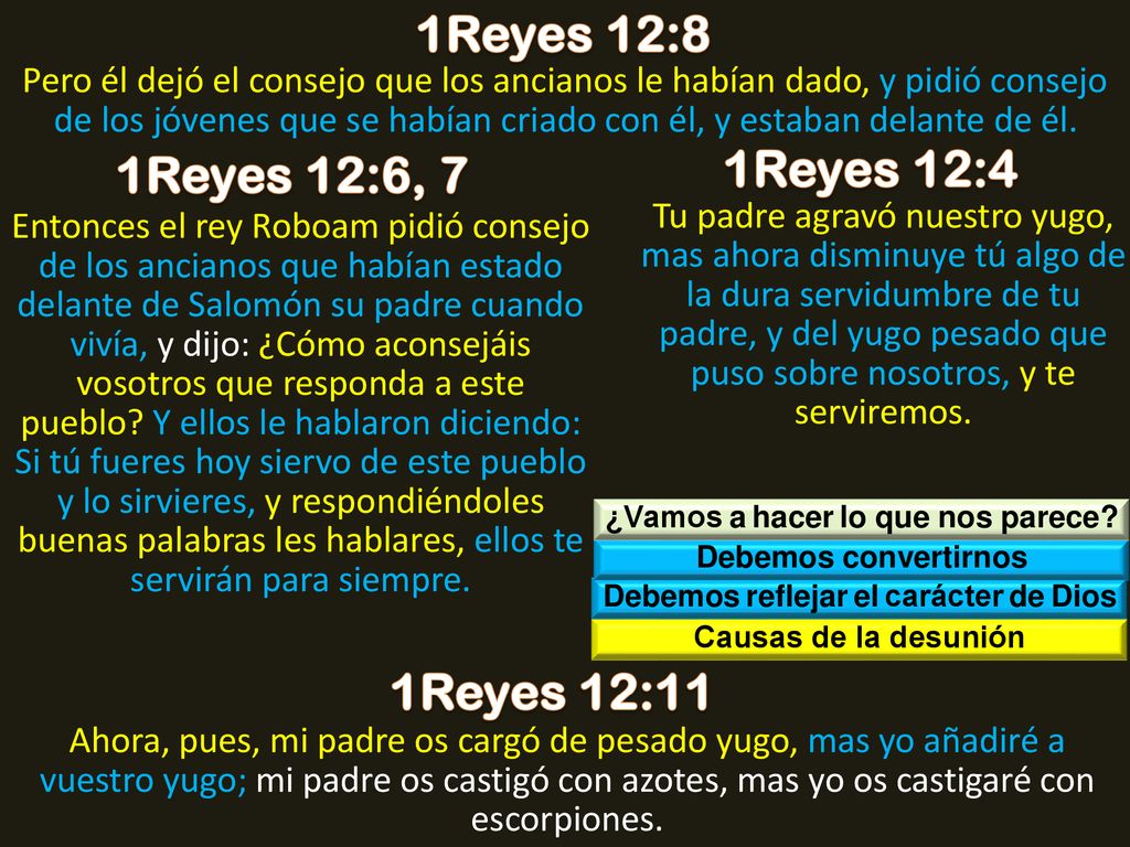 ¿Vamos a hacer lo que nos parece Debemos reflejar el carácter de Dios