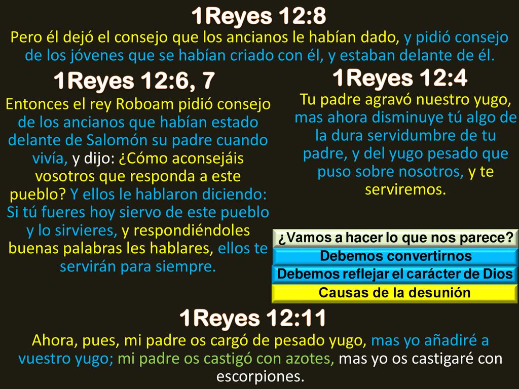 ¿Vamos a hacer lo que nos parece Debemos reflejar el carácter de Dios