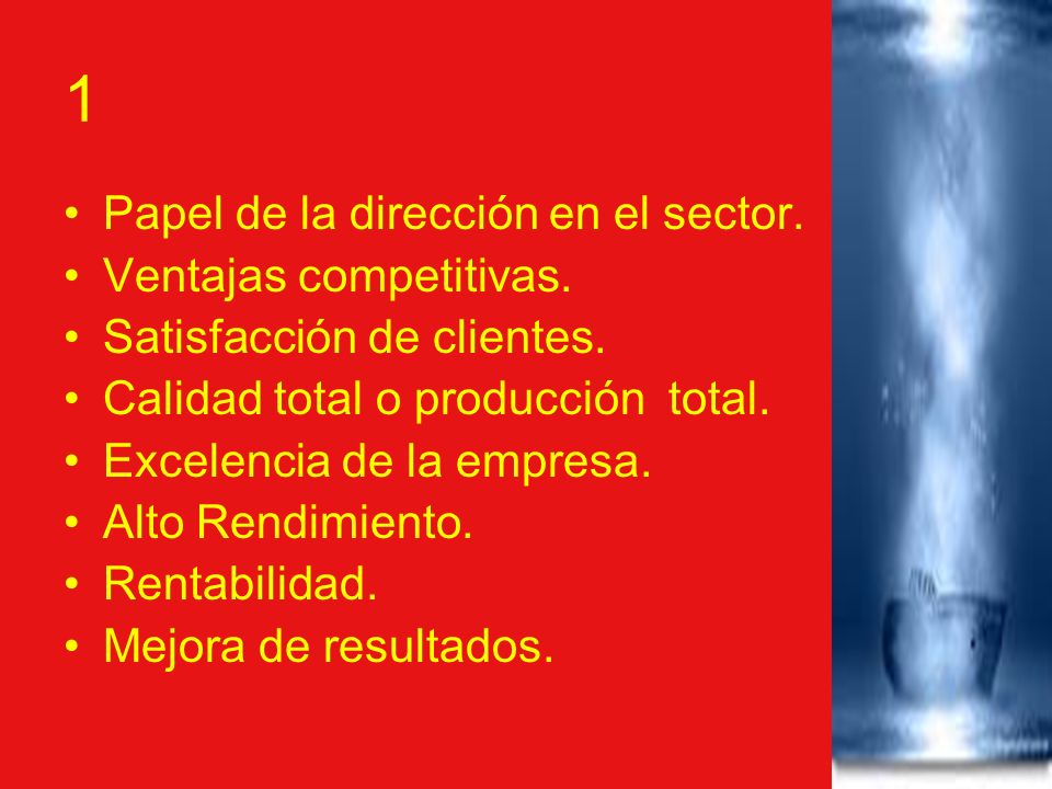 1 Papel de la dirección en el sector. Ventajas competitivas.