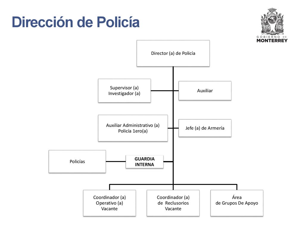 Dirección de Policía Director (a) de Policía Coordinador (a)