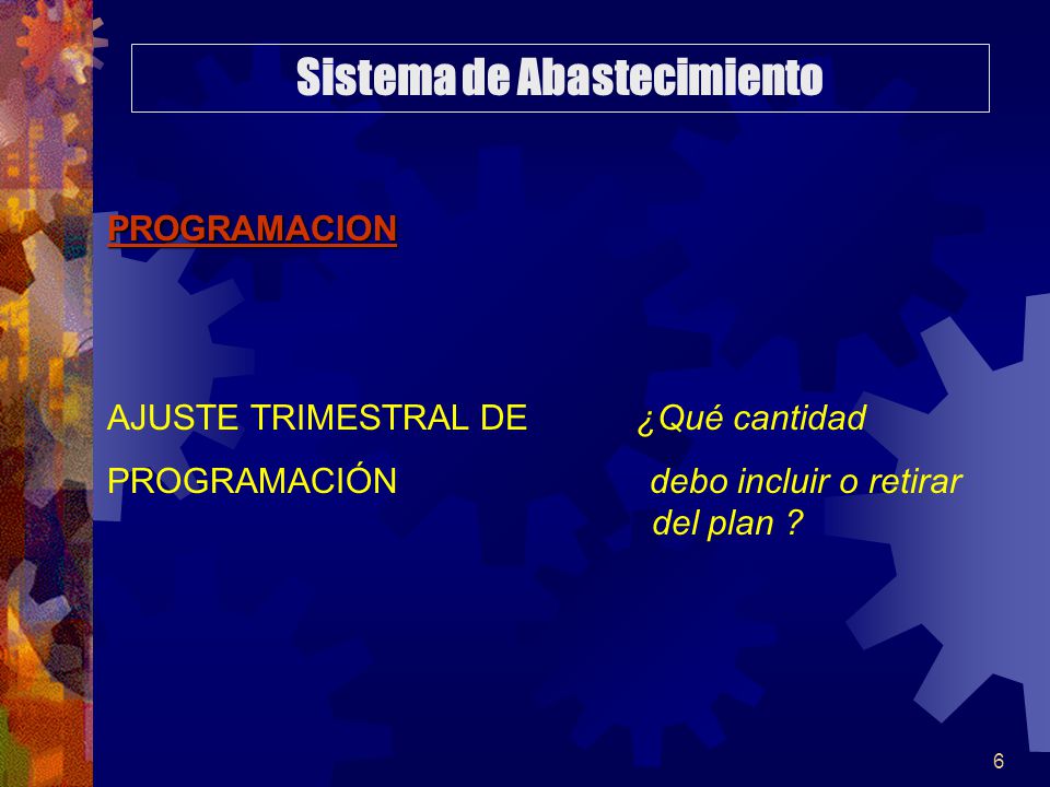 Sistema de Abastecimiento